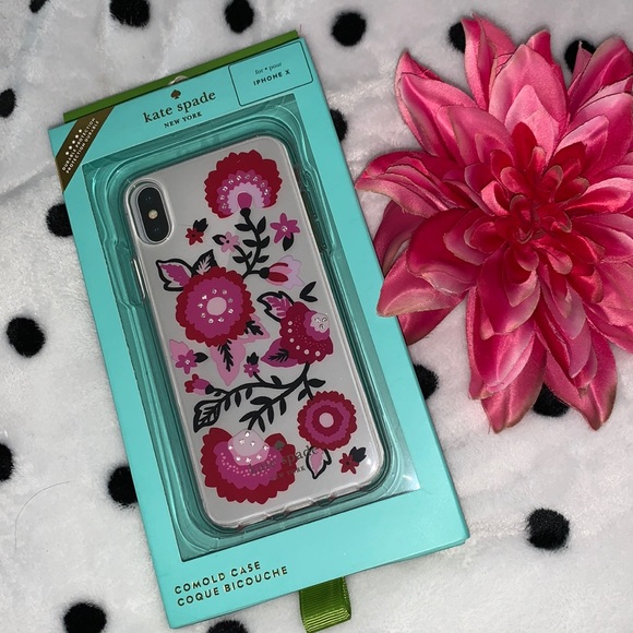 NWT! Kate Spade Jeweled Garland iPhone X Case - Picture 6 of 9